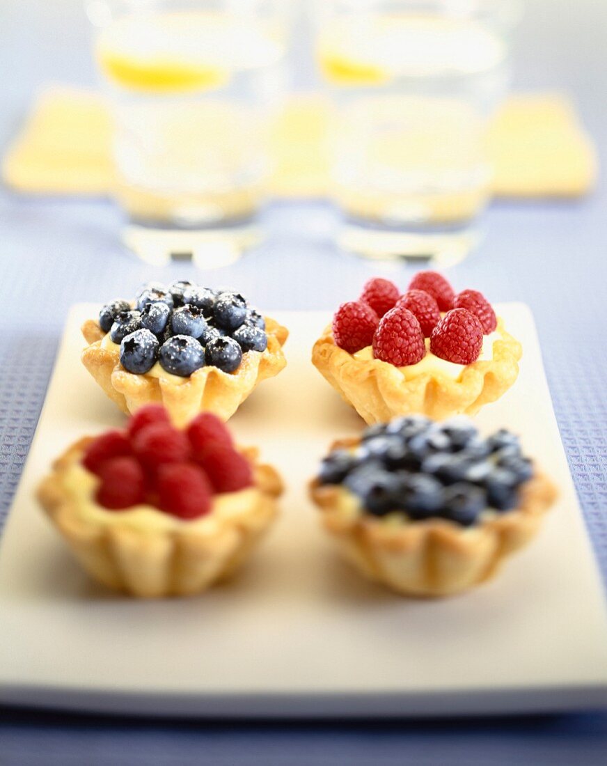 Mini summer fruit tarts