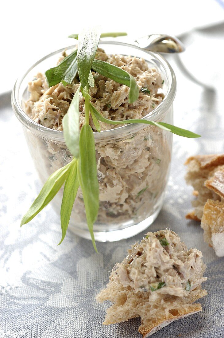 Potted tuna with tarragon