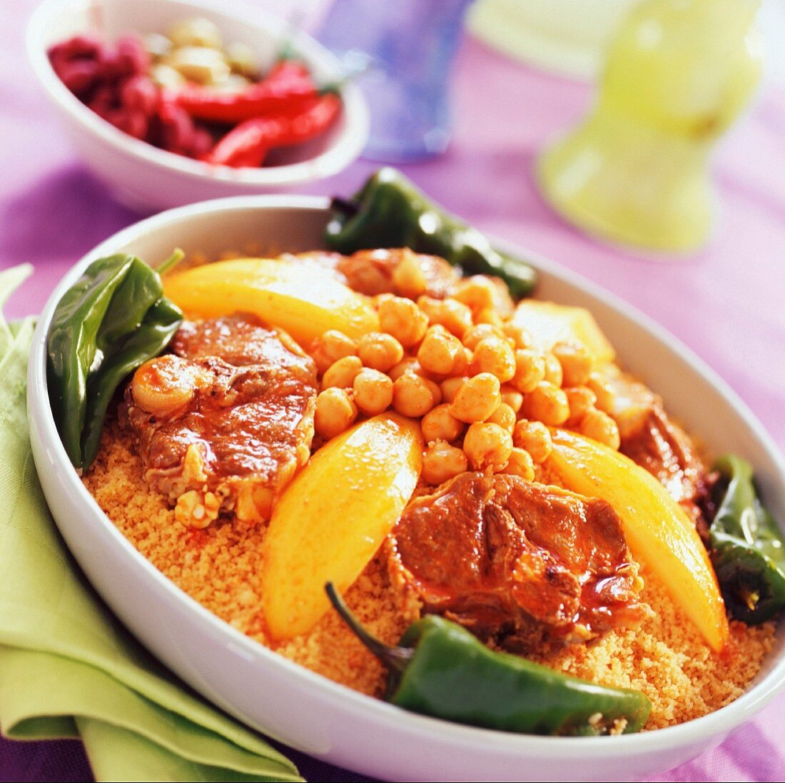 Spicy lamb couscous