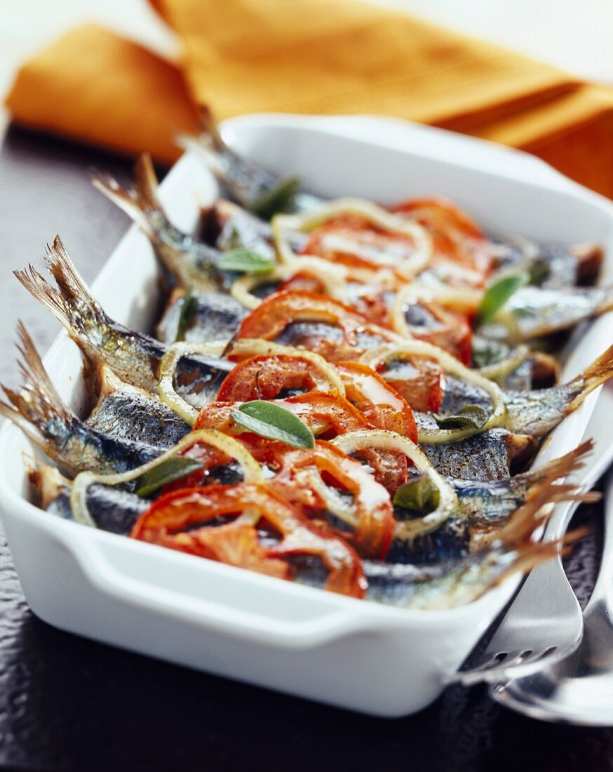 Sage roasted sardines