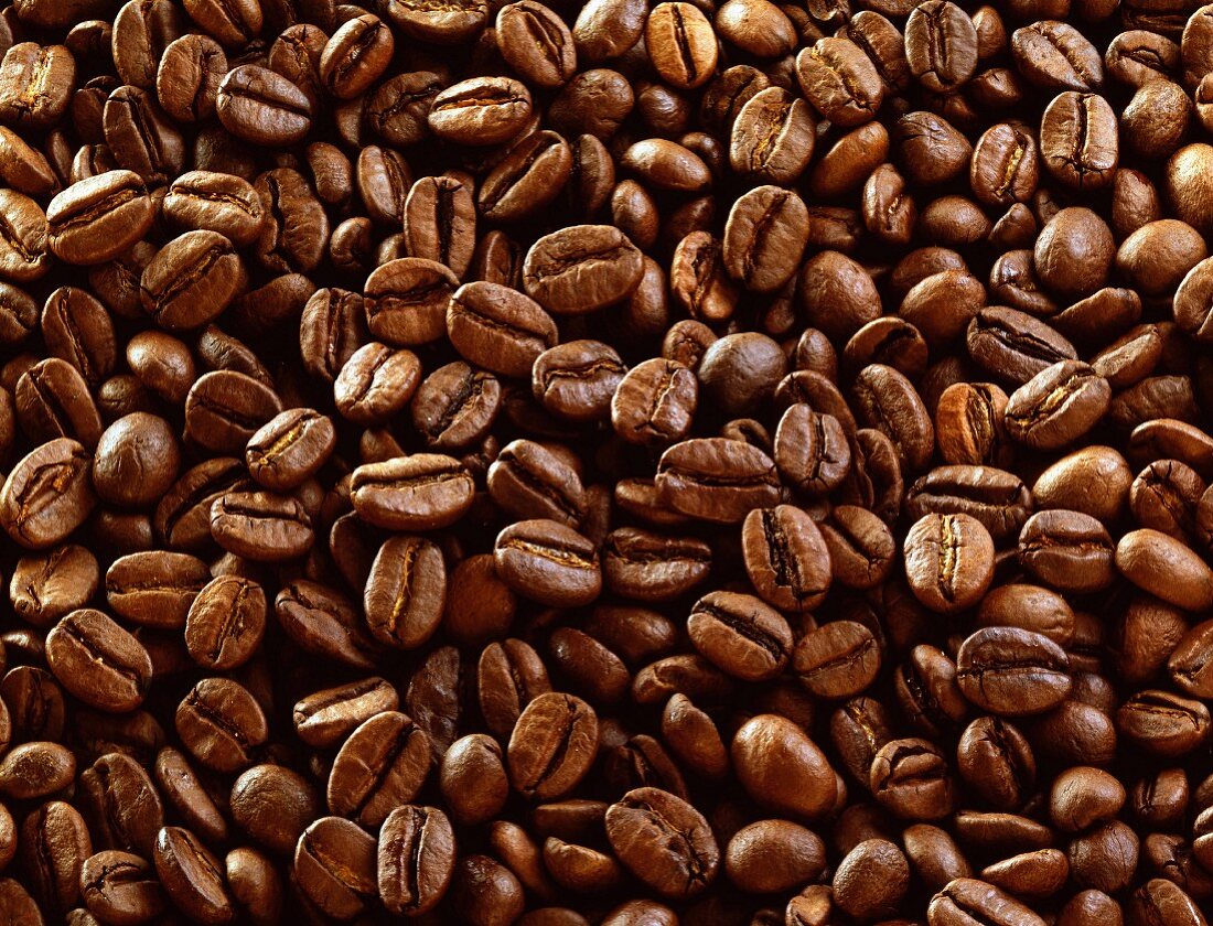 Viele Kaffeebohnen (Ausschnitt)