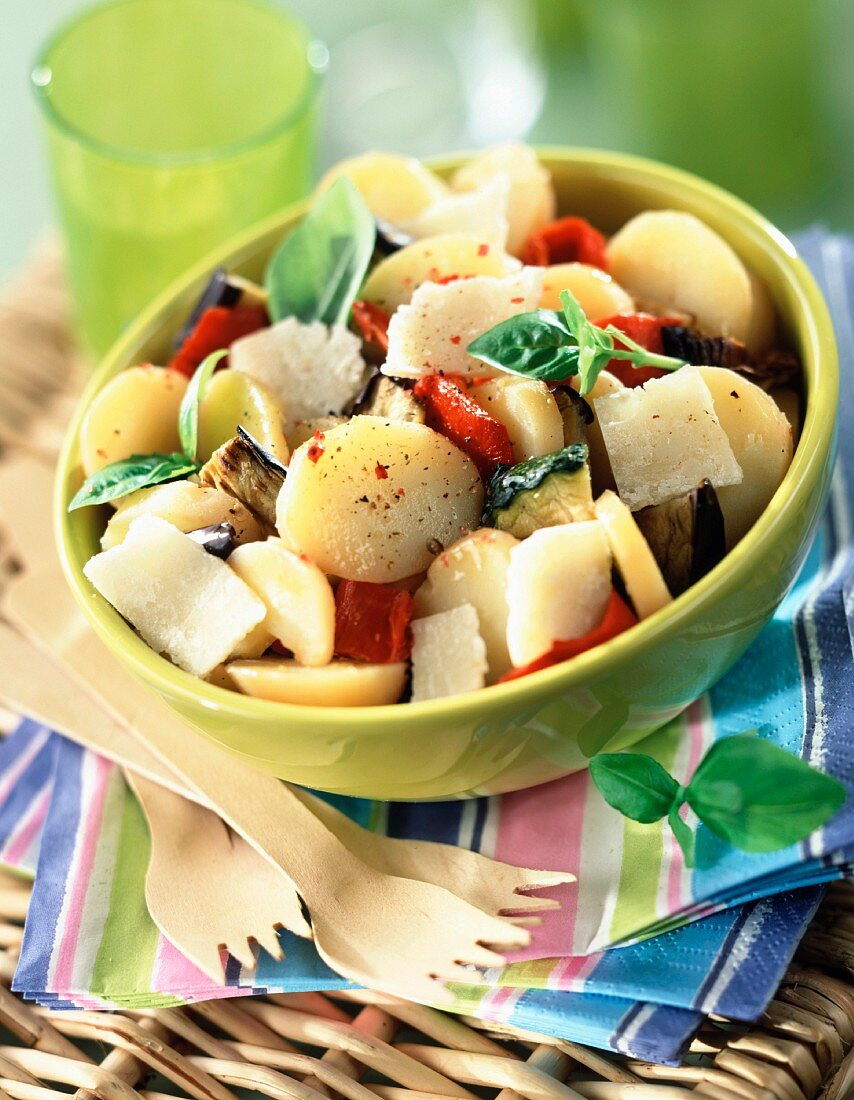 Potato and vegetable salad