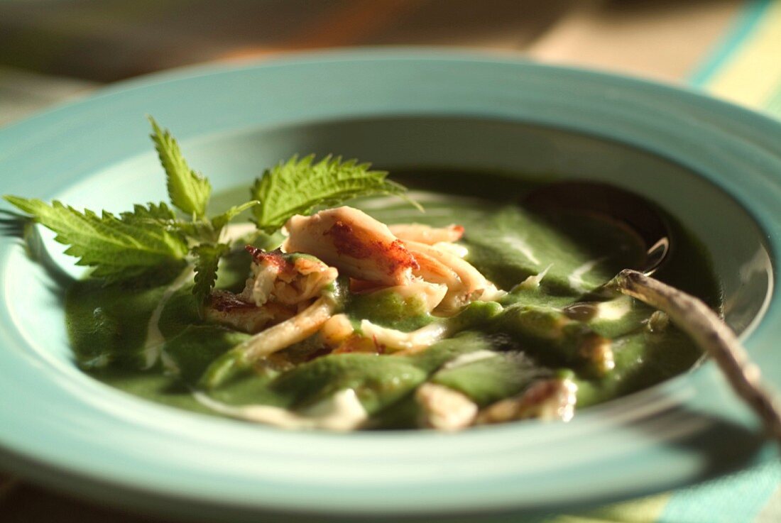 nettle soup with frogs