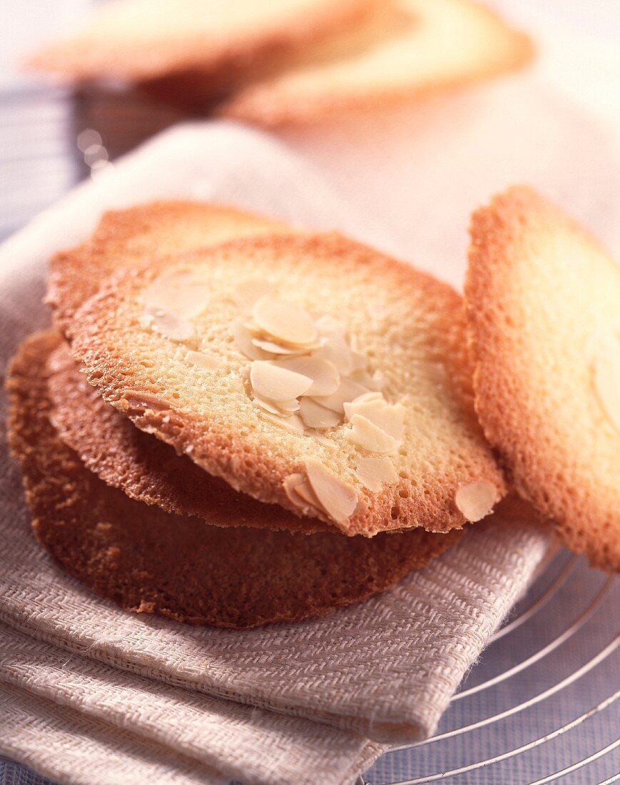 Almond Tuile cookies