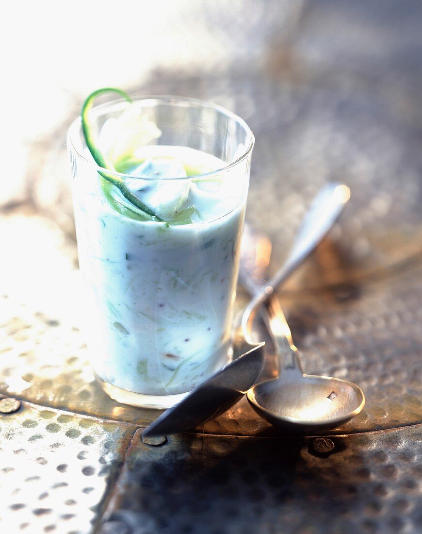 Raita iced cucumber