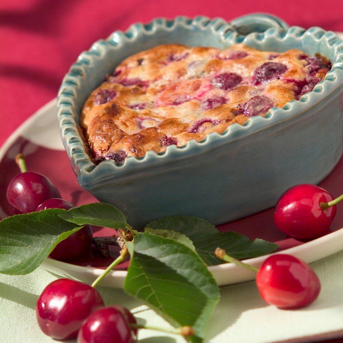 Cherry clafoutis batter pudding (topic: Provence)