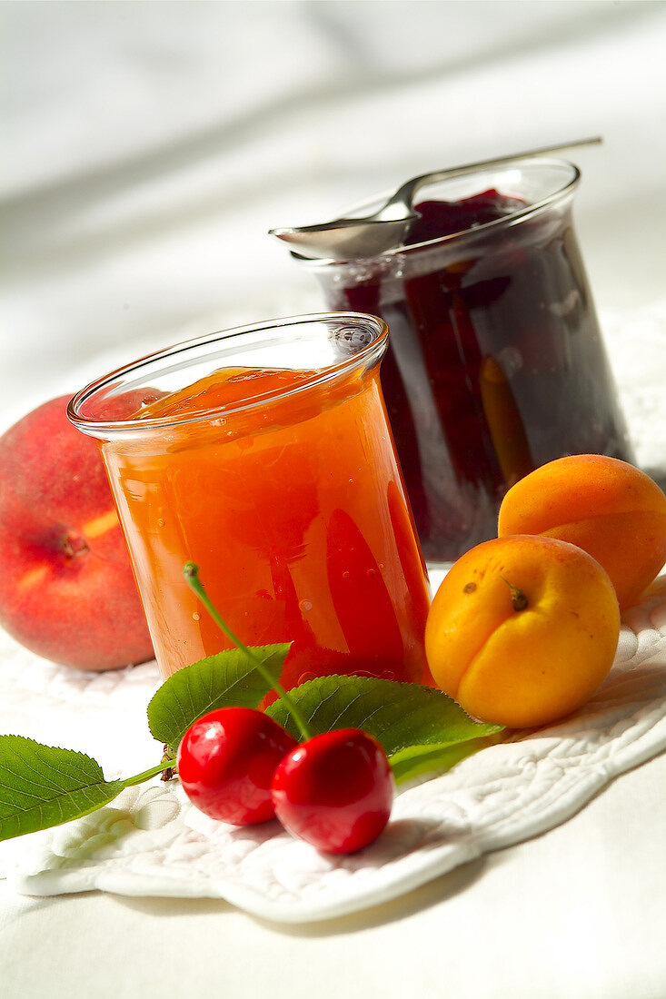Apricot, peach and summer fruit jam (topic: Provence)