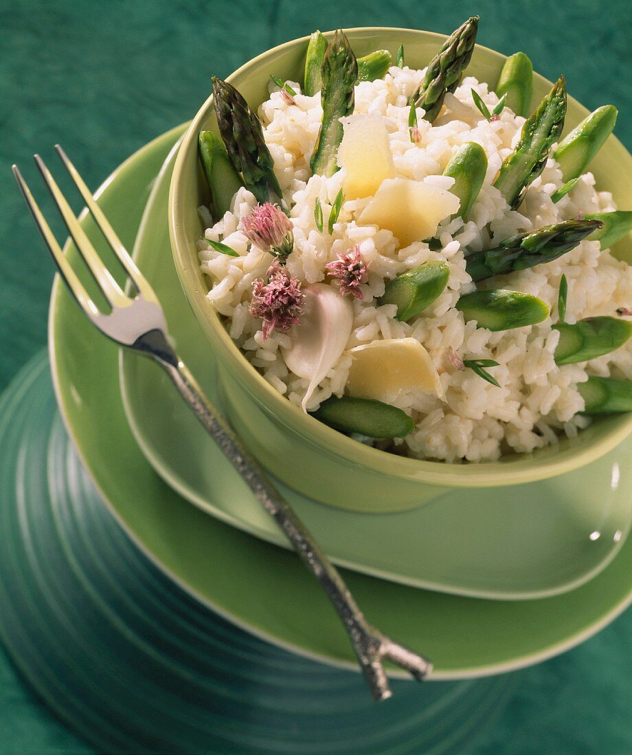 Risotto with asparagus