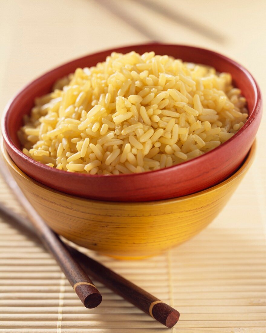 Bowl of saffron rice