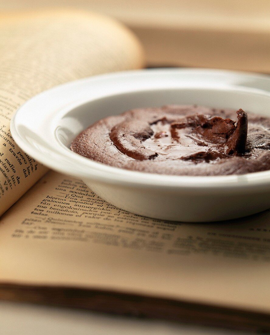 Cooked chocolate mousse