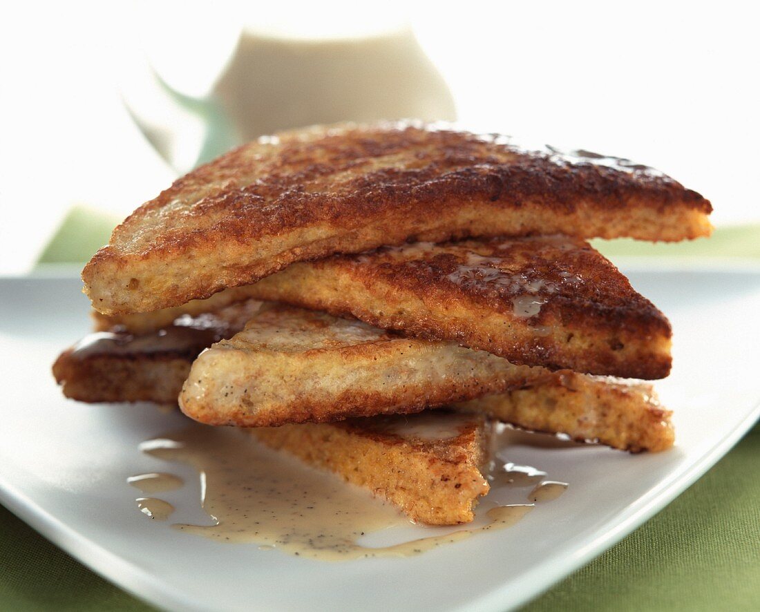 wholemeal French toast with soy cream