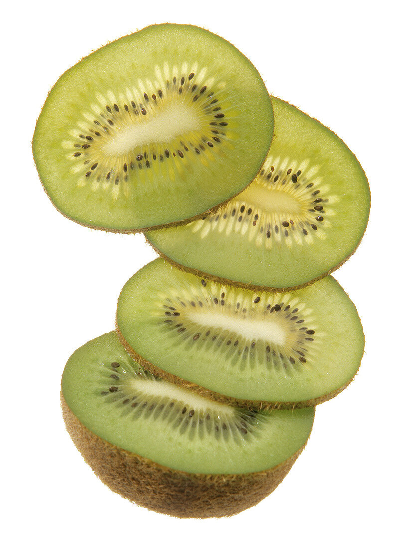 In Scheiben geschnittene Kiwi
