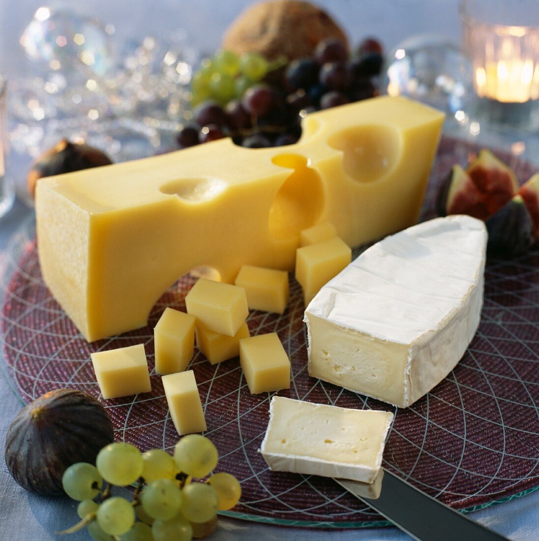 Selection of cow cheeses
