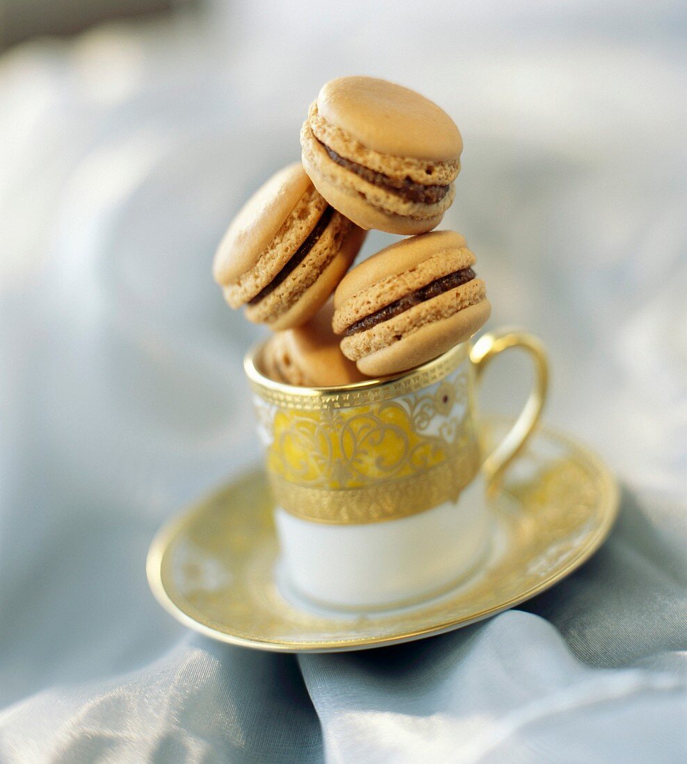 Macarons mit Kaffeecreme