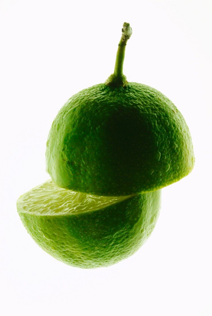 Halbierte Limette