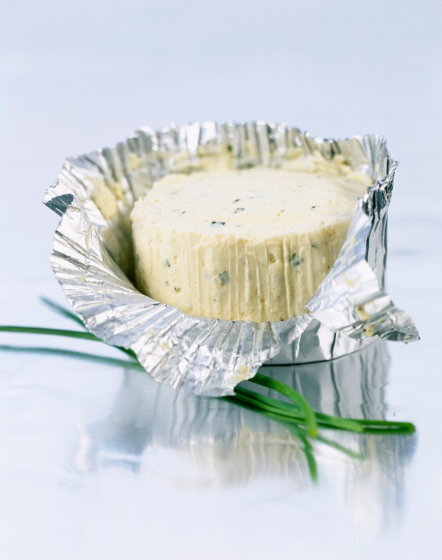 Boursin,fresh cheese with garlic and chives