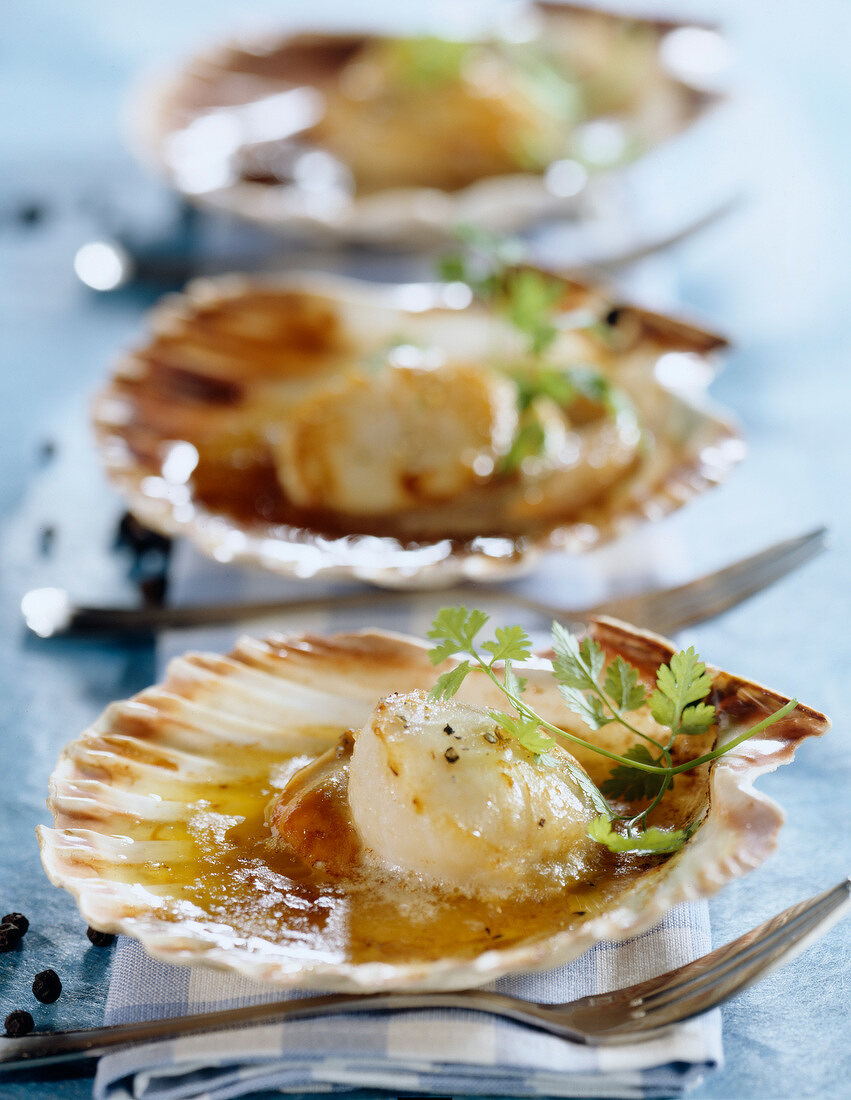 Scallops with salted butter