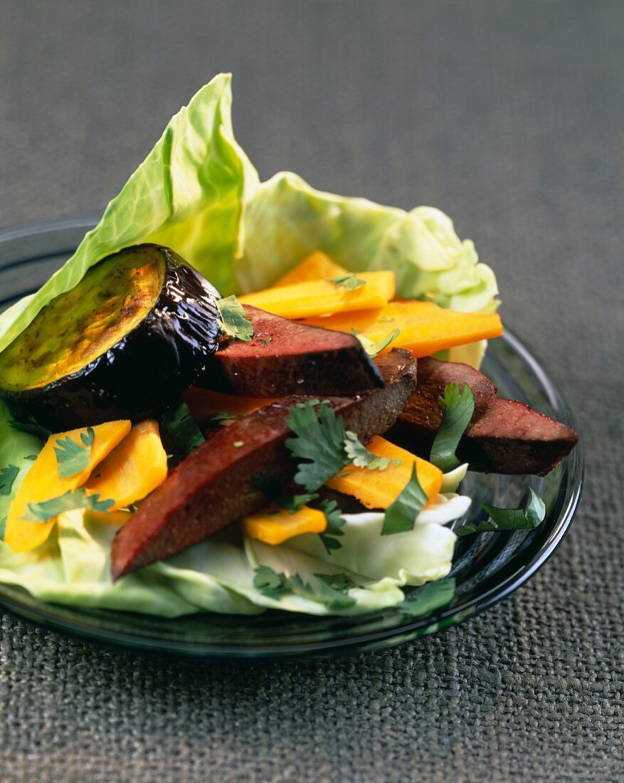 Liver and carrot salad