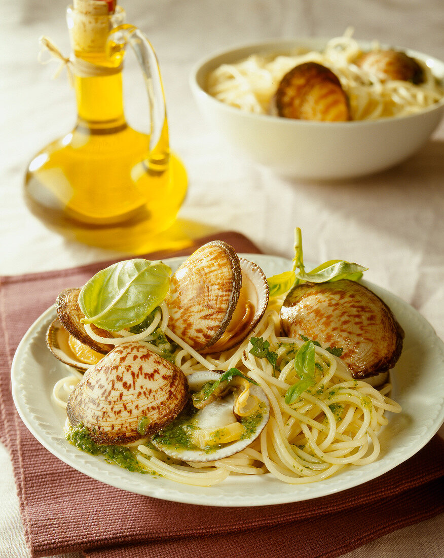 Spaghetti mit Venusmuscheln (Vongole)