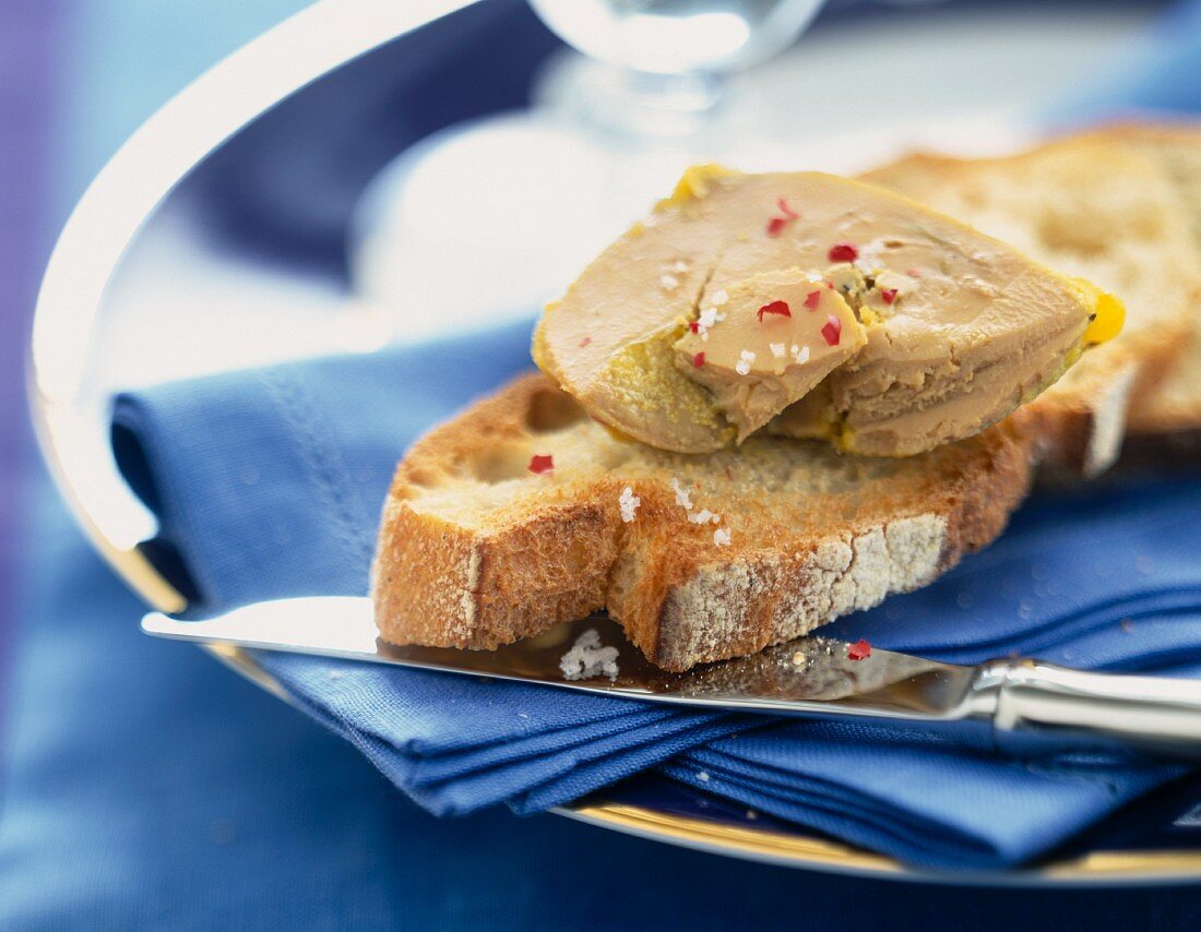 Foie gras on bread