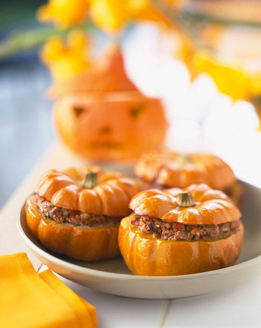 Mini stuffed pumpkins