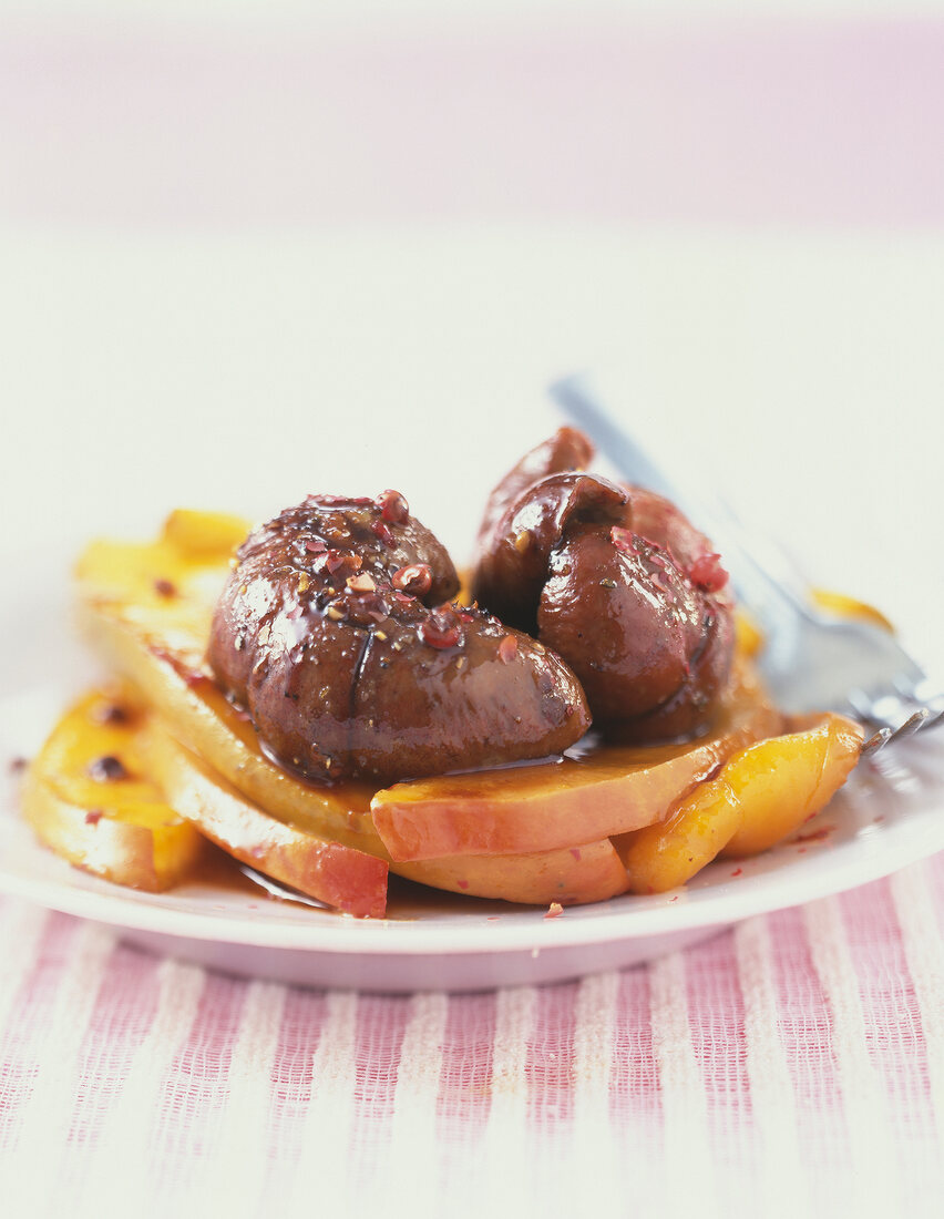 Kidney with nectarines