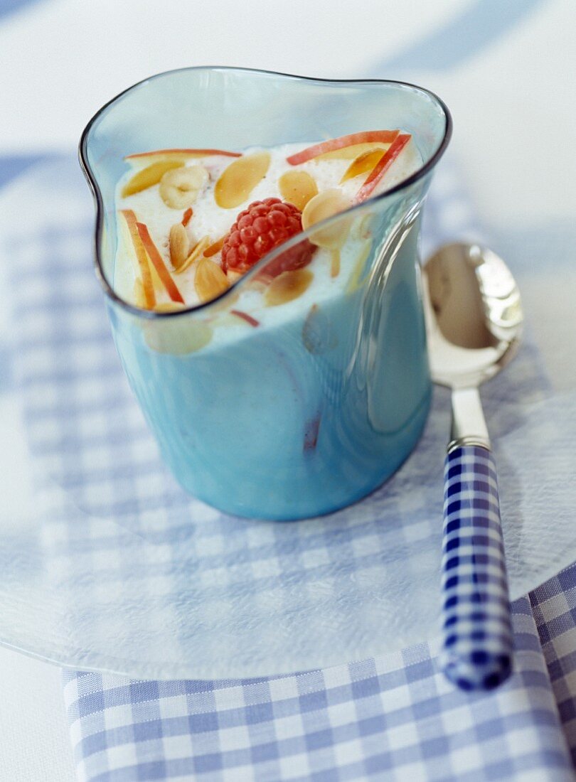 Fromage frais with summer fruit