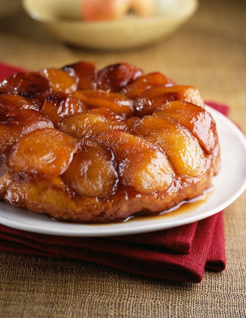 Traditionelle Tarte Tatin (Gestürzter Apfelkuchen, Frankreich)