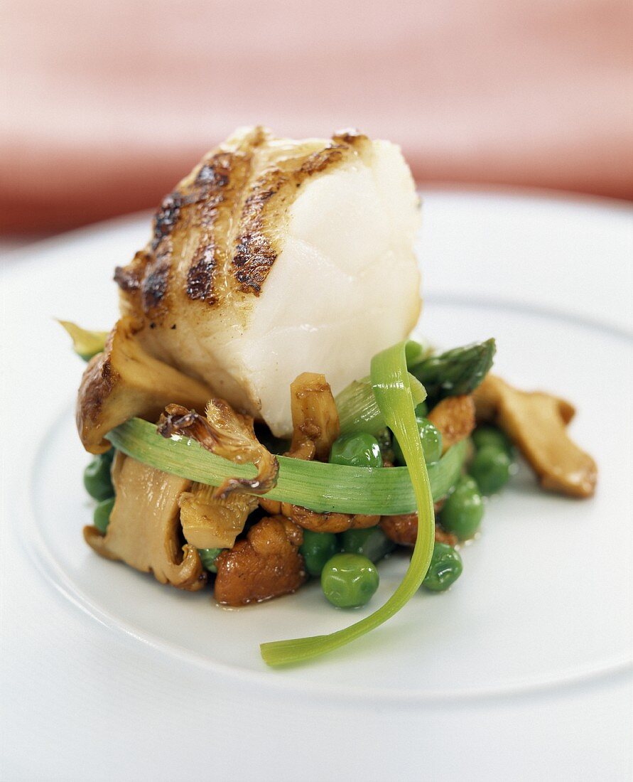 Monkfish with vegetables