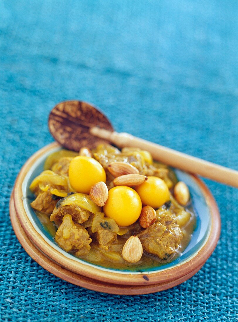 Golden egg tajine