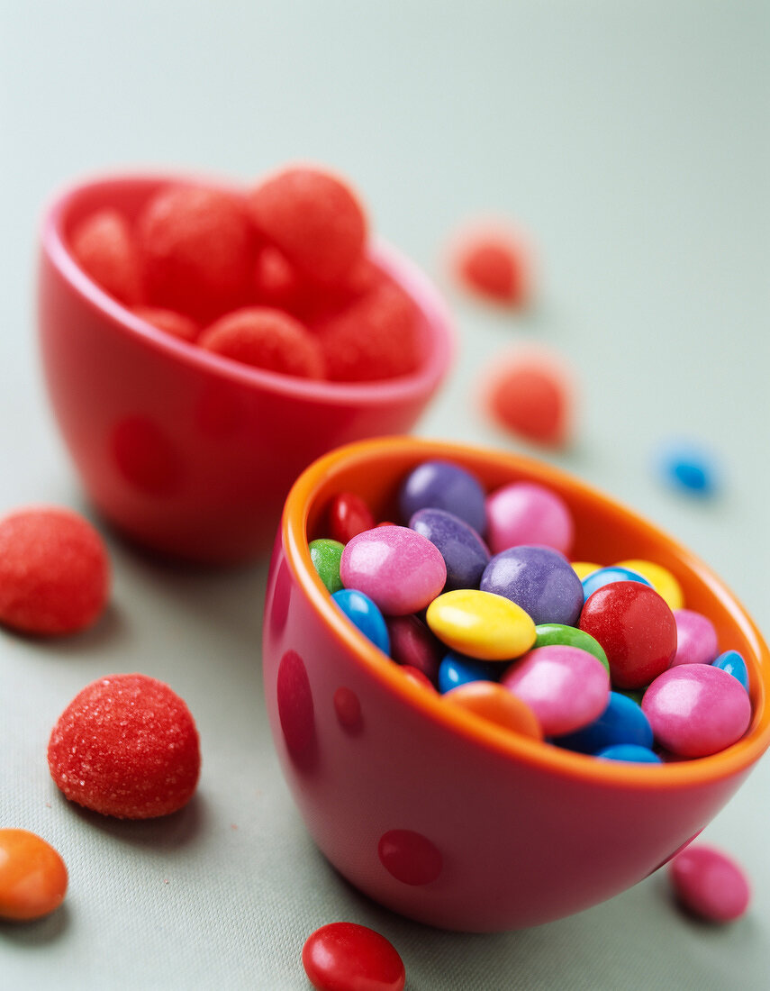 Smarties and Tagada strawberry candies