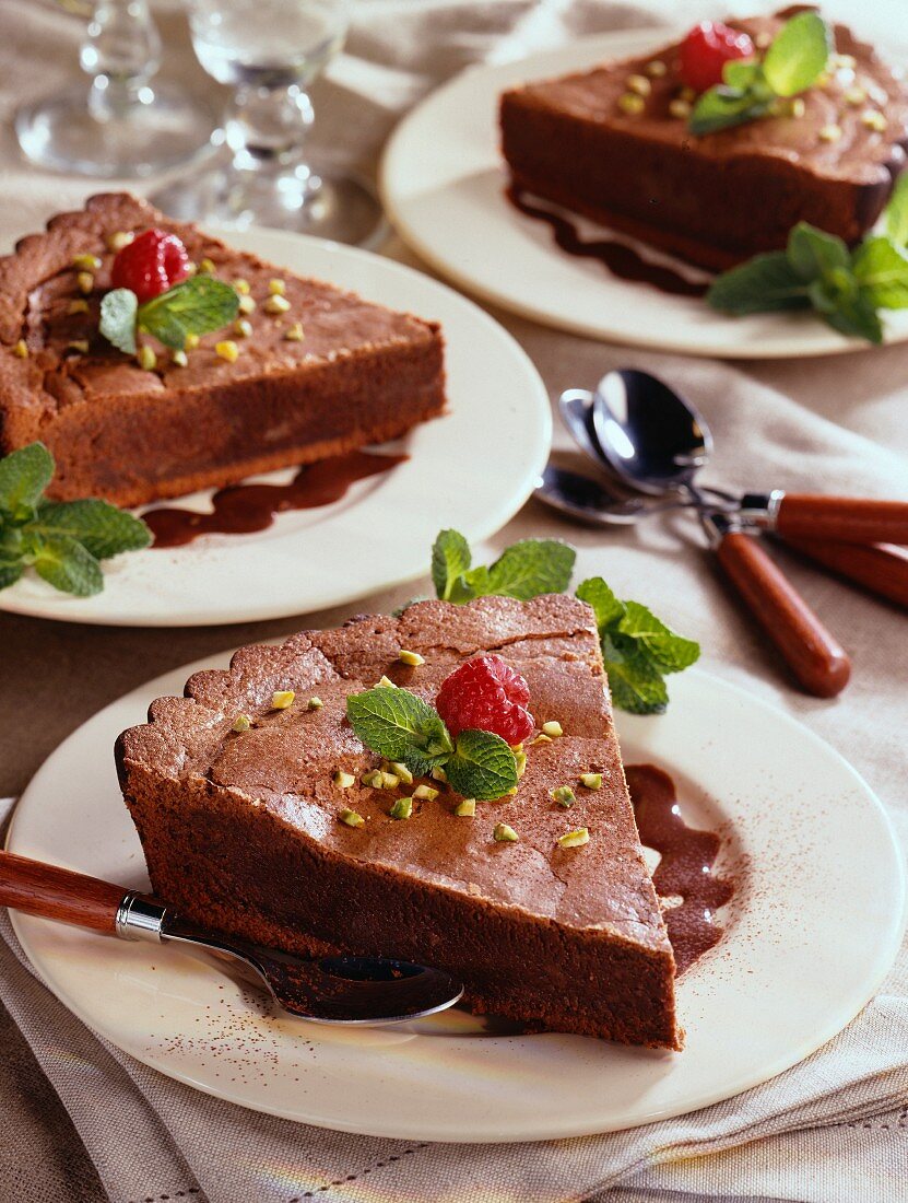 Moelleux au chocolat (Saftiger Schokoladenkuchen, Frankreich)