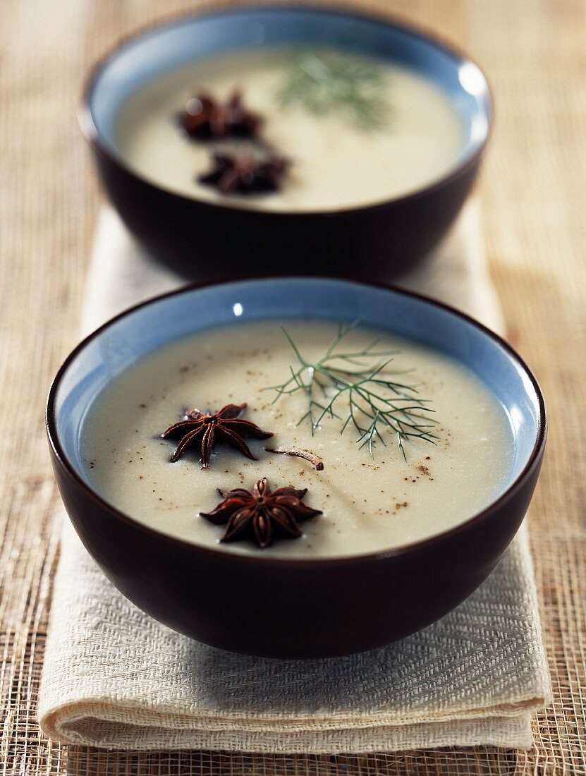 Kalte Cremesuppe mit Anis