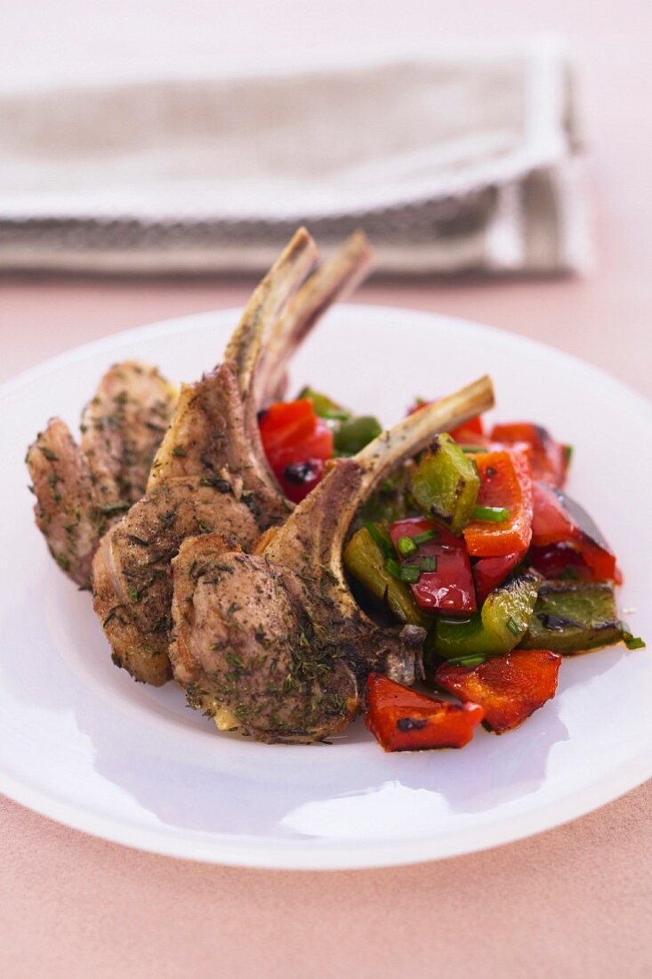 Lamb chops with thyme