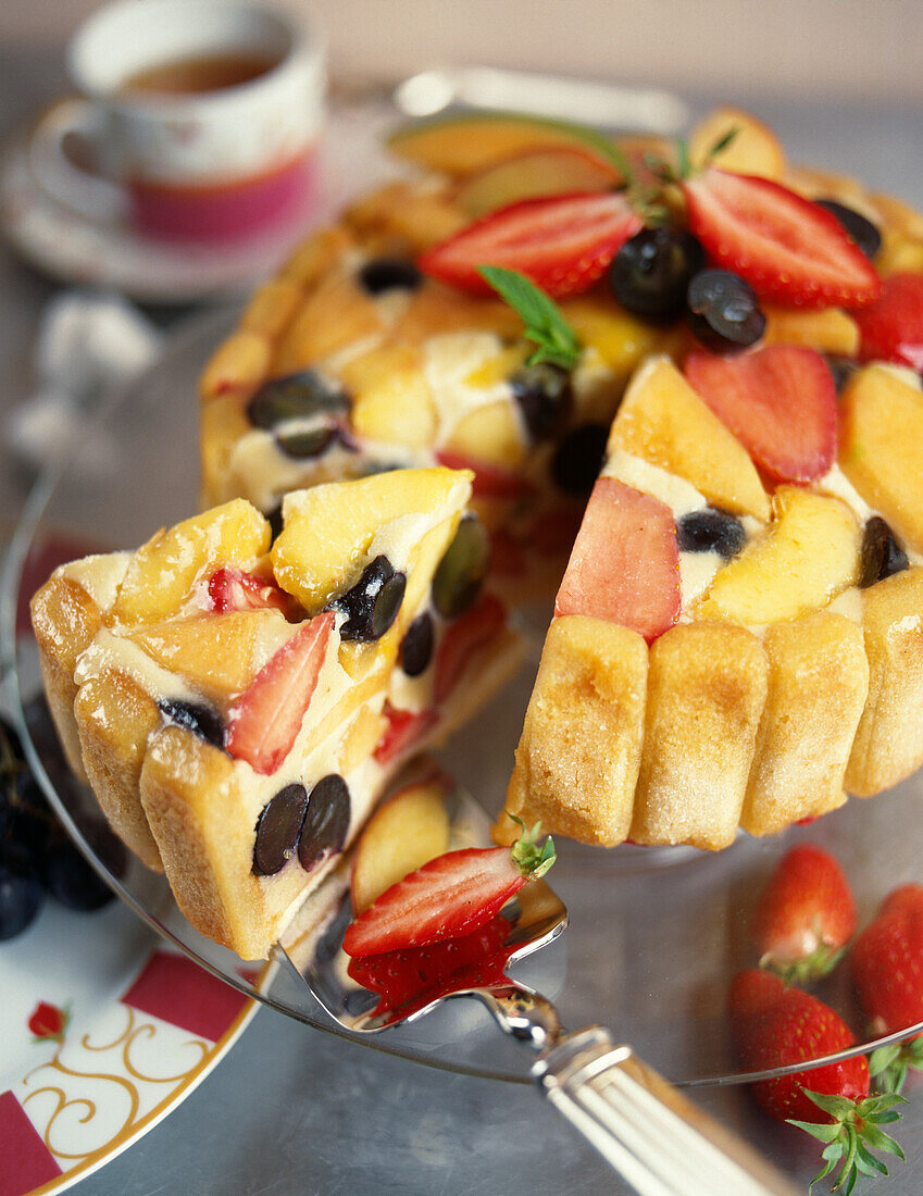 Multicolored fruit Charlotte