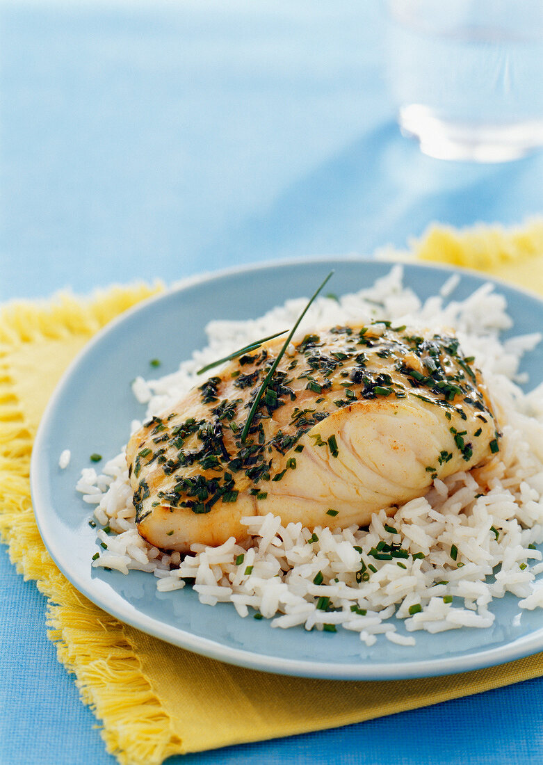 hake with chives
