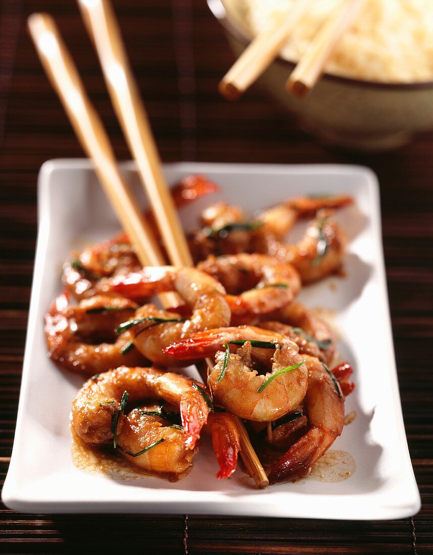 Sweet and sour shrimps