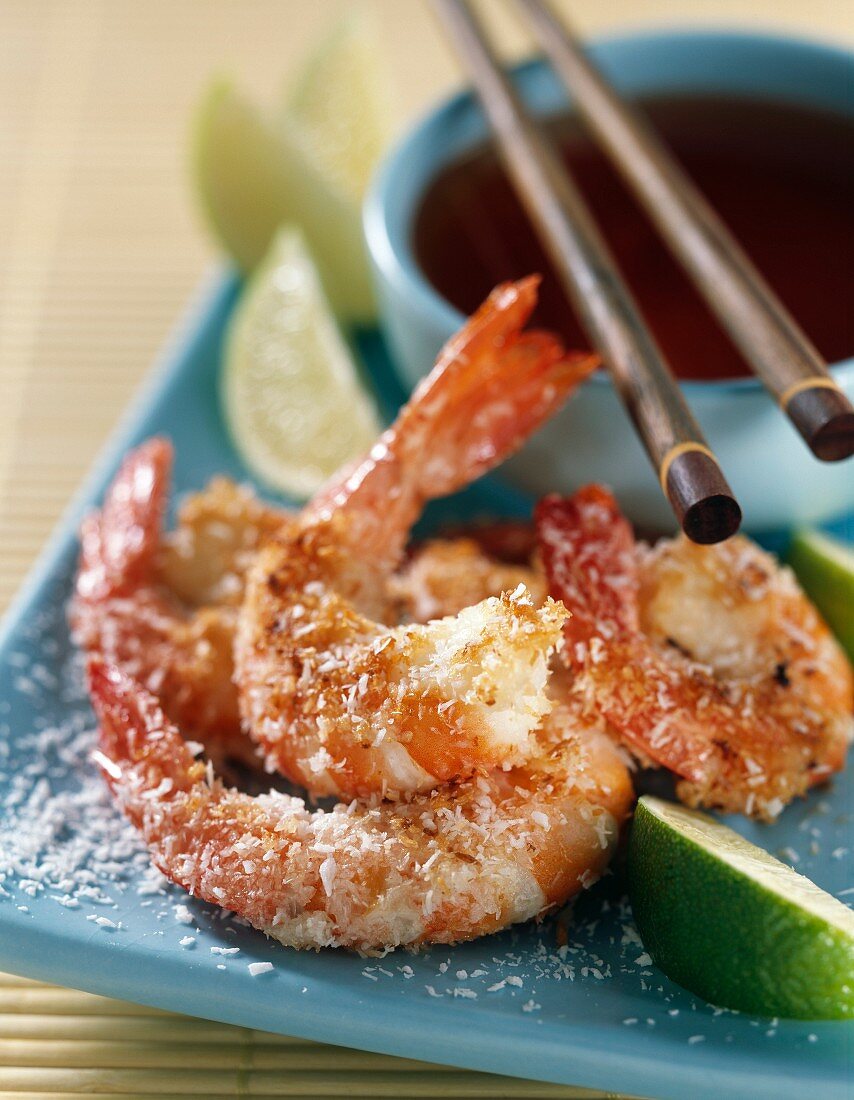 Gambas with coconut