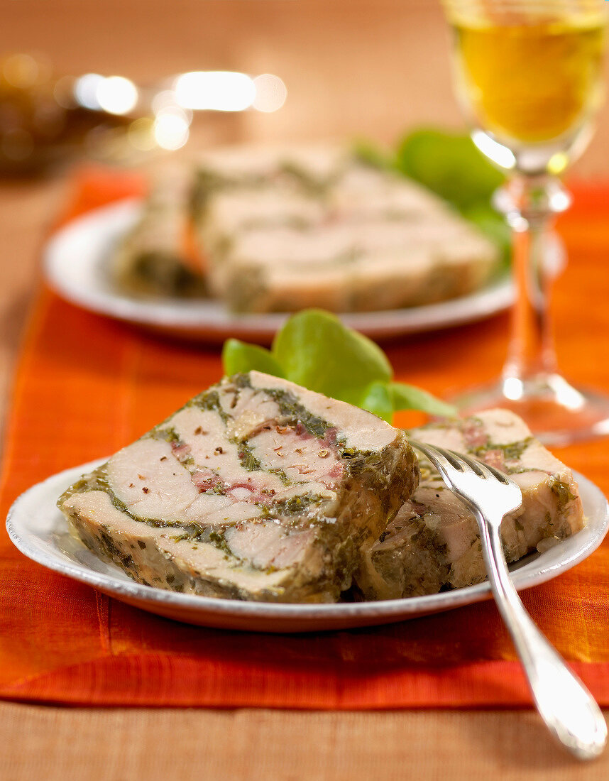 calf sweetbread terrine