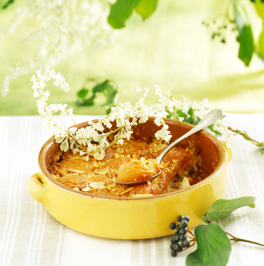 Apricot gratin