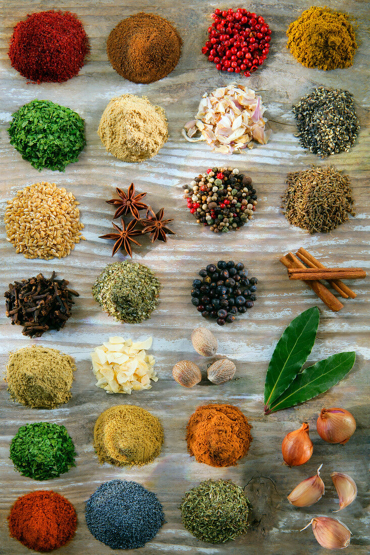 Composition of spices and herbs