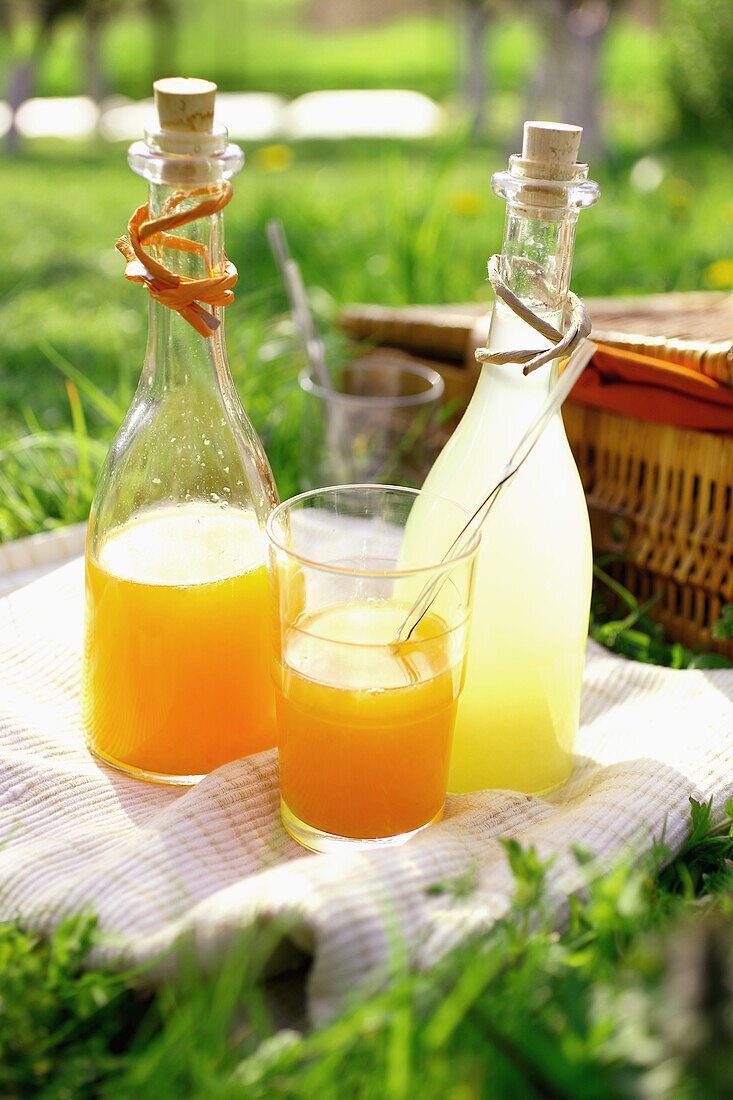 Zitronen- und Orangenlimonade