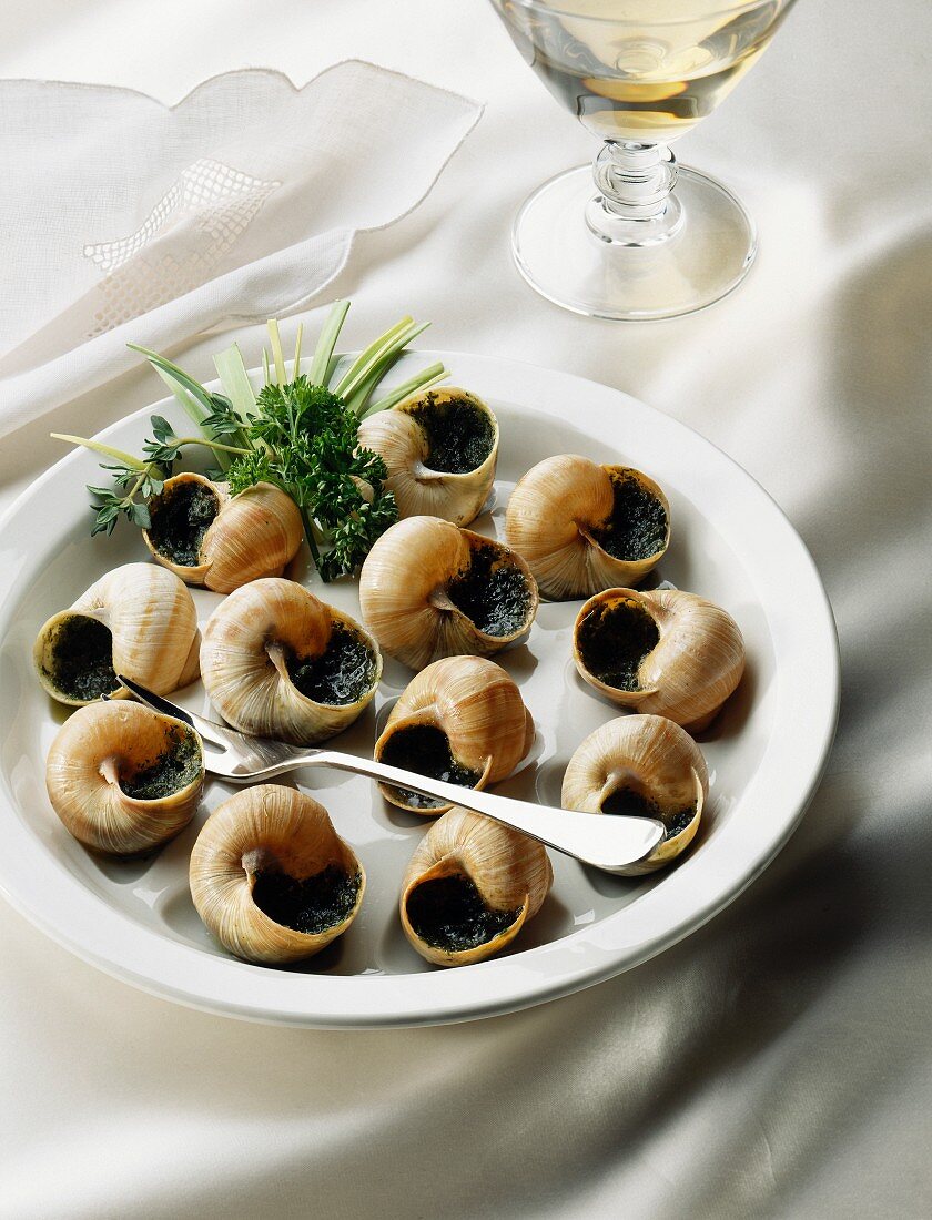 Snails from Bourgogne with parsley butter