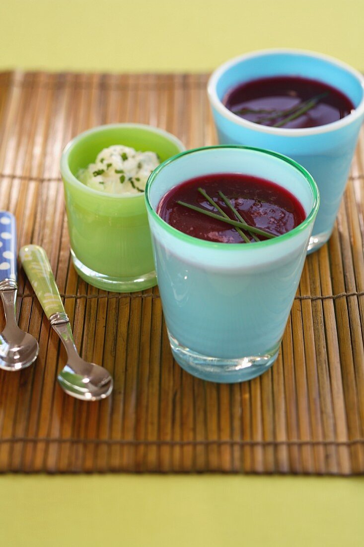 Chilled beetroot salad