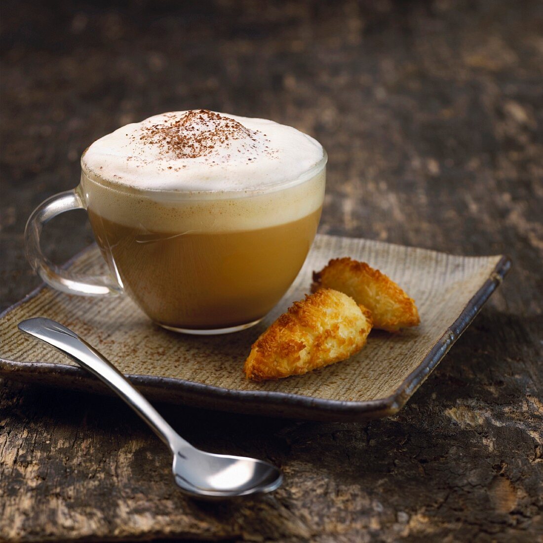 Cappuccino and congolais cookies