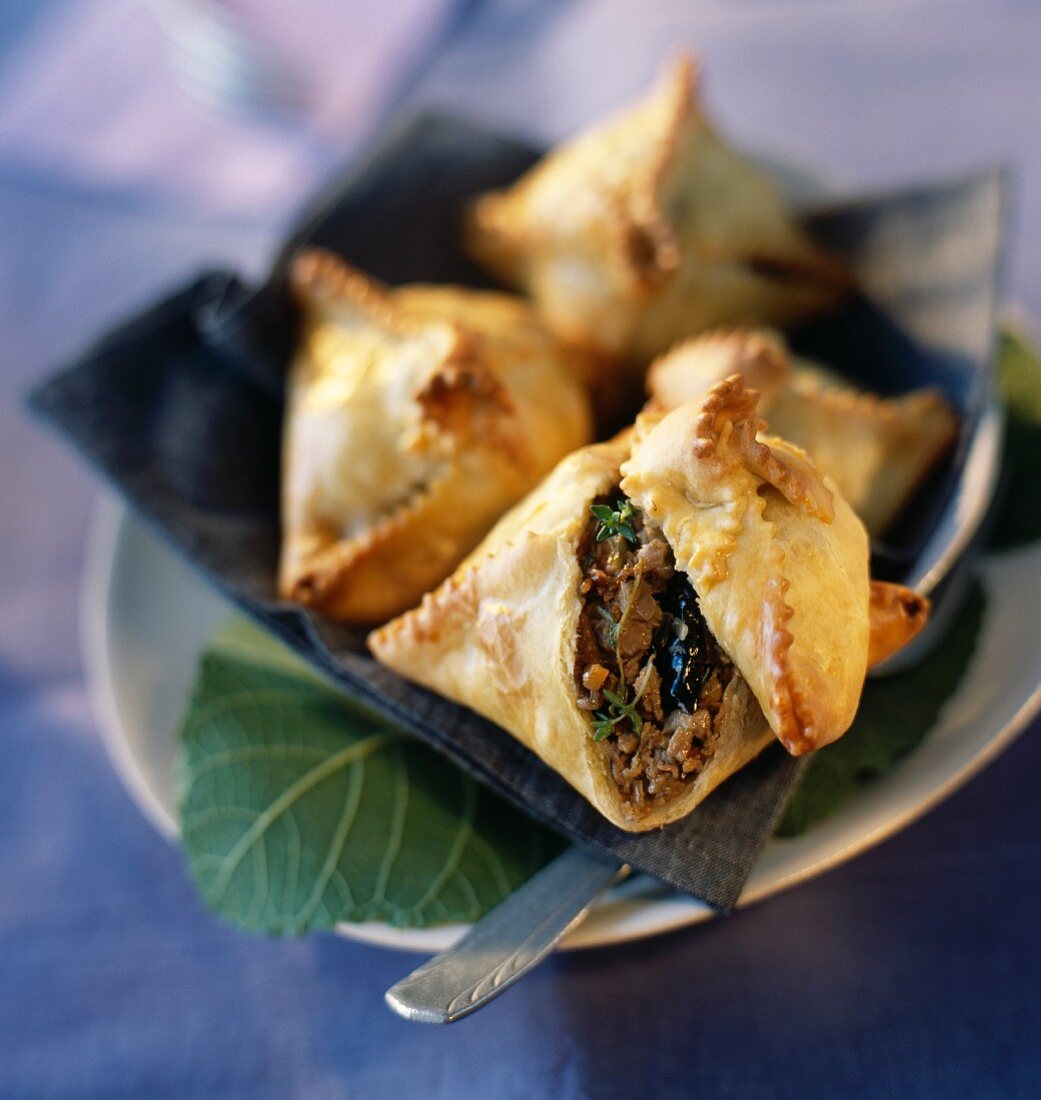 Minced meat and prune pies