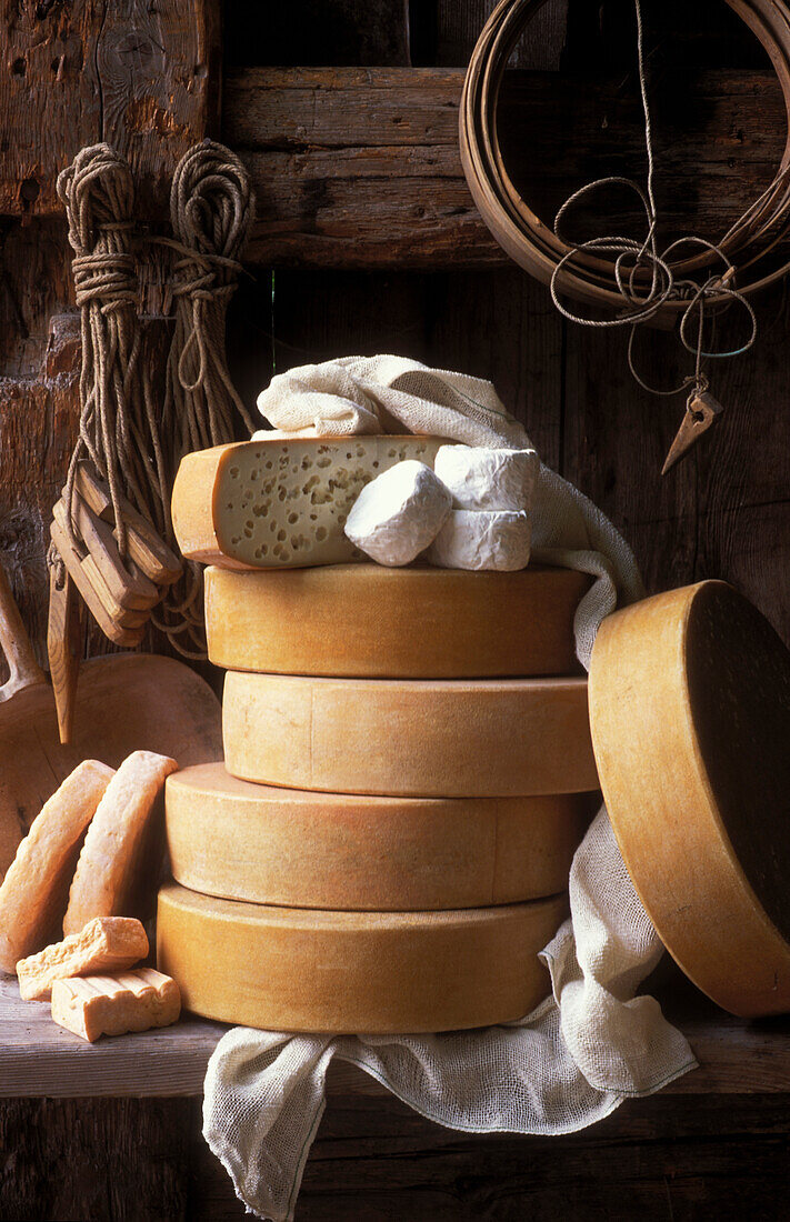 Selection of cheeses