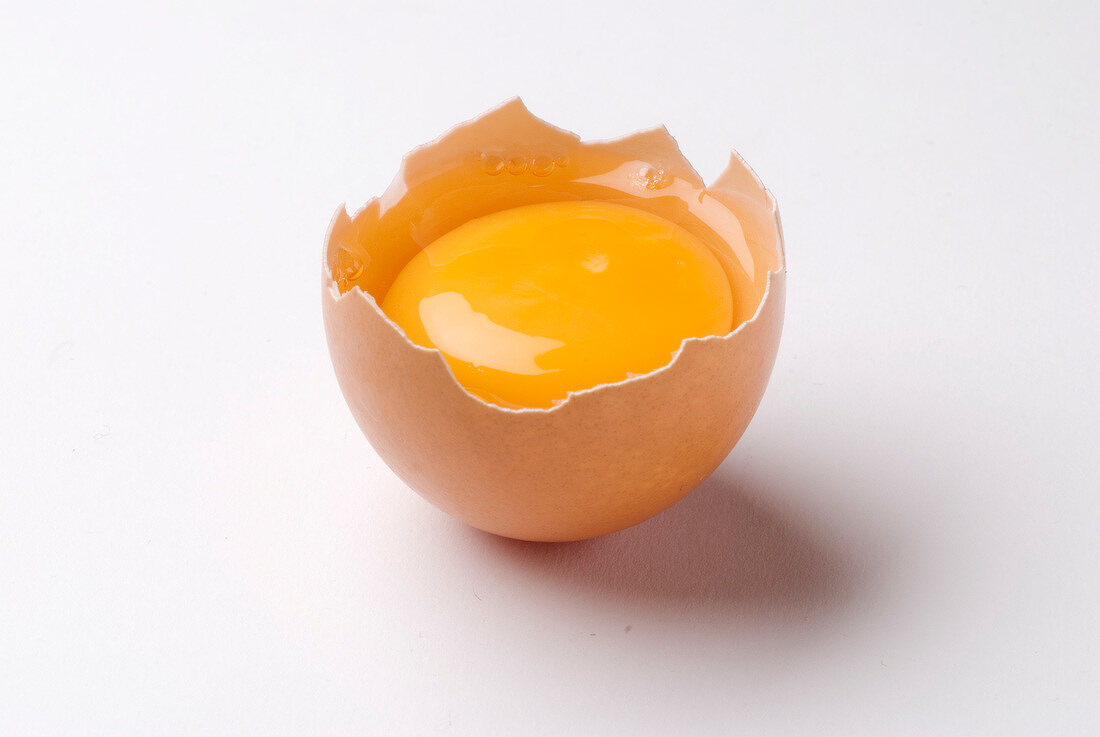 Egg in half a shell