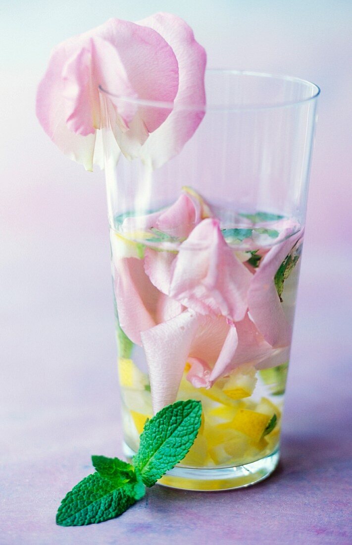 Rosenblüten-Cocktail