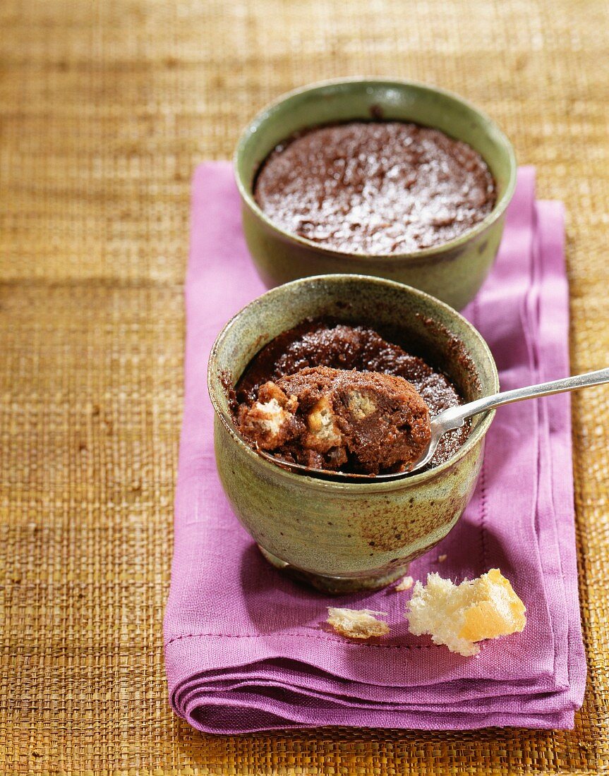 Schokoladenpudding in Förmchen